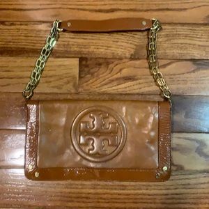Tory Burch brown leather shoulder bag